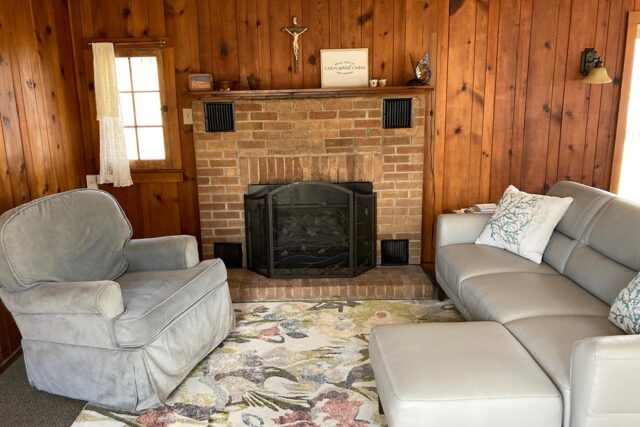 River Cabin - living area